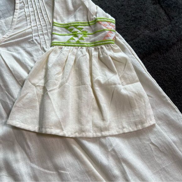 Gretty Zueger embroidered bell sleeve dress NWT lightweight small - Picture 5 of 10